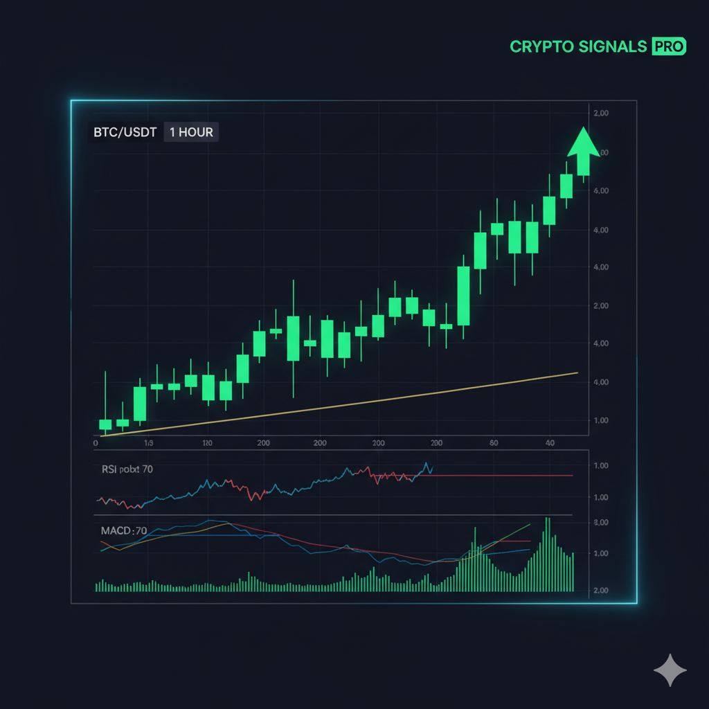 CryptoSignals candlestick chart